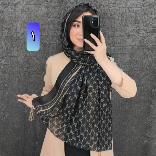 شال مشکی نسکافه ای